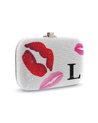 Judith Leiber Couture Pucker Up Slide Lock Customizable Monogram