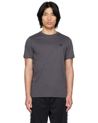 Fred Perry Gray Printed T Shirt