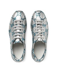 Gucci Ace Gg Coated Leather Sneakers