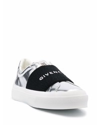 Givenchy Logo Print Round Toe Sneakers