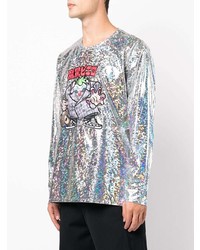 Doublet Holographic Print Long Sleeved T Shirt