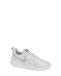 Silver Print Low Top Sneakers