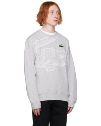 Lacoste Gray Croc Sweatshirt