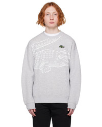 Lacoste Gray Croc Sweatshirt