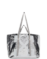 Off-White Silver New Commercial Tote