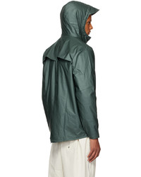 Rains Green Waterproof Jacket