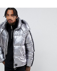 Sixth June Puffer Jacket In Silver