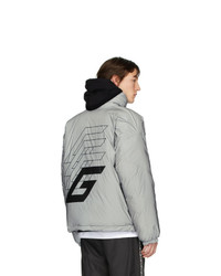 Givenchy Silver Reflective Puffer Jacket