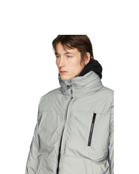 Givenchy Silver Reflective Puffer Jacket