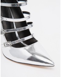 Asos Personalise Caged Pointed High Heels