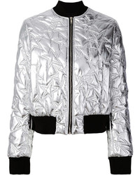 MSGM Star Quilted Bomber Jacket