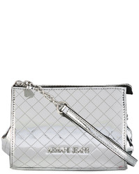 Silver Quilted Clutch