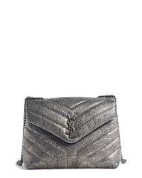 Saint Laurent Loulou Small Metallic Leather Shoulder Bag