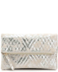 Quilted Clutch  Gold Metallic