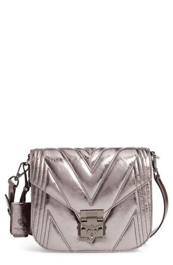 MCM Patricia Quilted Metallic Leather Saddle Bag 1 295