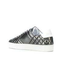 Burberry Metallic Check Quilted Leather Sneakers