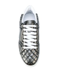 Burberry Metallic Check Quilted Leather Sneakers