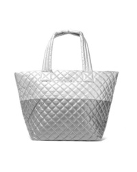 MZ Wallace Metro Medium Quilted Metallic Shell Tote