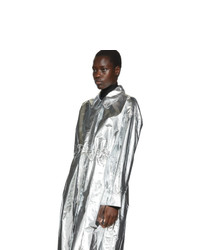 Markoo Silver Shirt Dress Coat
