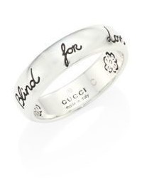 Gucci Blind For Love Sterling Silver Ring