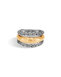 John Hardy Classic Chain Hammered Ring