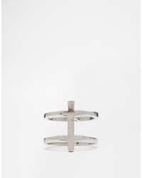 Asos Collection Double Cross Ring