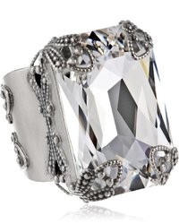 Sorrelli Crystal Clear Large Emerald Cut Crystal Ring