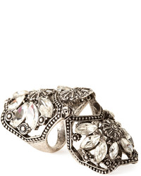 Forever 21 Etched Rhinestone Statet Ring