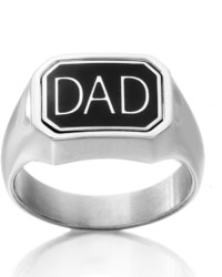 Fine Jewelry Dc Comics Stainless Steel Dadbatman Reversible Ring