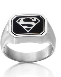 Fine Jewelry Dc Comics Stainless Steel Dadsuperman Reversible Ring