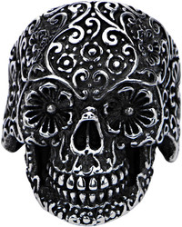 Fine Jewelry Stainless Steel Dia De Los Muertos Skull Ring