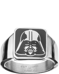 Fine Jewelry Star Wars Stainless Steel Darth Vader Square Top Ring