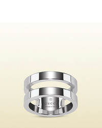 Gucci Wide Ring In Silver