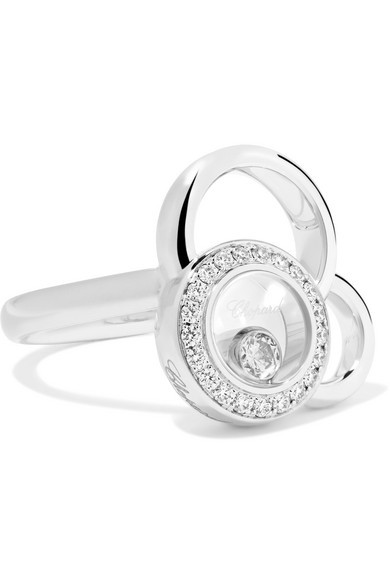 Chopard Happy Dreams 18 Karat White Gold Diamond Ring 3 960