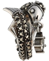 Alexander McQueen Jeweled Fish Ring