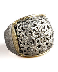 Konstantino Silver Gold Dome Ring