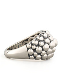 Lagos Medium Sterling Silver Bold Caviar Ring