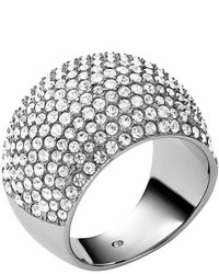 Michael Kors Michl Kors Curb Chain Logo Ring Silver Color, $75, Neiman  Marcus