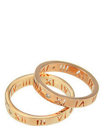 New Model Simple Rose Gold And Silver Plated Engaget Ring
