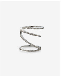 Express Pave Open Wrap Ring