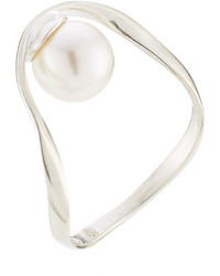 Maison Margiela Silver Ring With Pearl