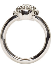 Versace Silver Slim Medusa Ring