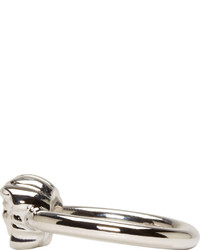 Versace Silver Slim Medusa Ring