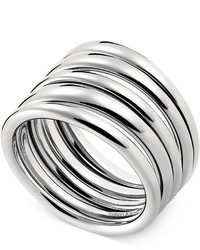 Calvin Klein Stainless Steel Polished Ribbed Ring