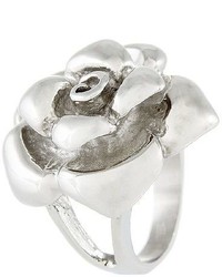 Steel By Design Stainless Steel Sculpted Rose Ring