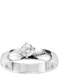 Steel City Stainless Steel Cubic Zirconia Ring