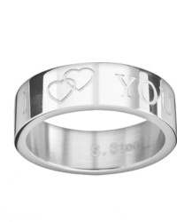 Steel City Stainless Steel I Heart You Ring