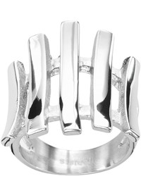 Steel City Stainless Steel Stacked Ring