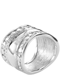 Steel City Stainless Steel Textured Ring