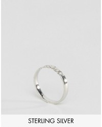 Asos Sterling Silver Mini Chain Ring